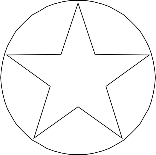 circulo com estrela circulo com estrela