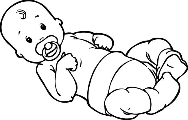 45+ Desenhos de Bebê para Imprimir e Colorir/Pintar