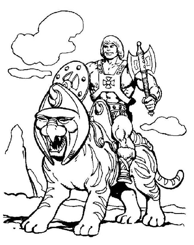 35+ Desenhos do He Man para Imprimir e Colorir/Pintar
