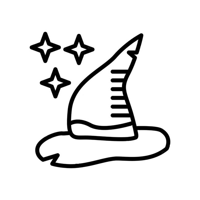 desenho de chapeu com estrela desenho de chapeu com estrela