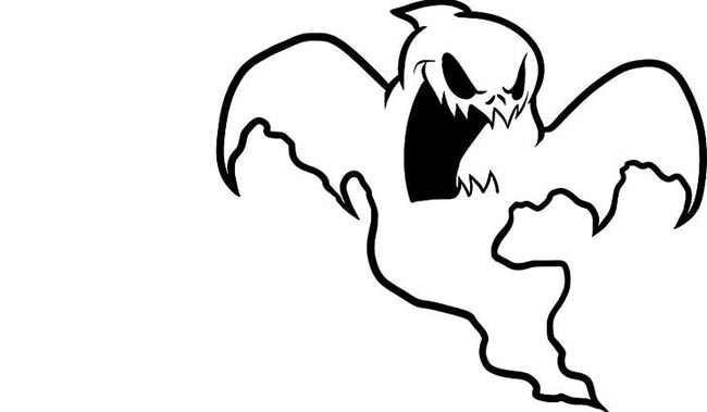 desenho de fantasma para impressao 1