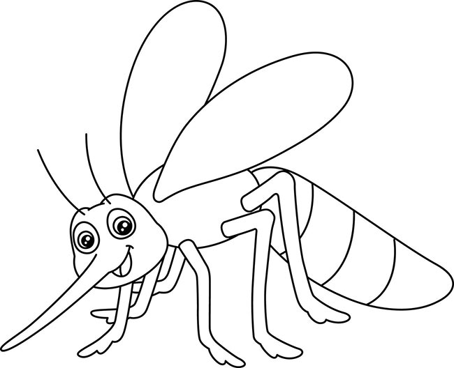desenho de mosquito para colorir 1