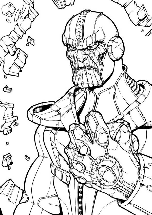 Manopla do Infinito para pintar