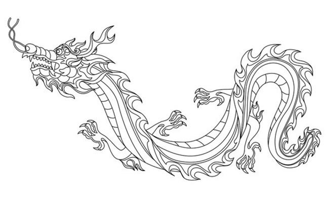 desenhos de dragoes para colorir 3