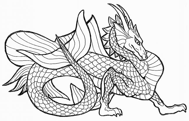 desenhos de dragoes para pintar 2