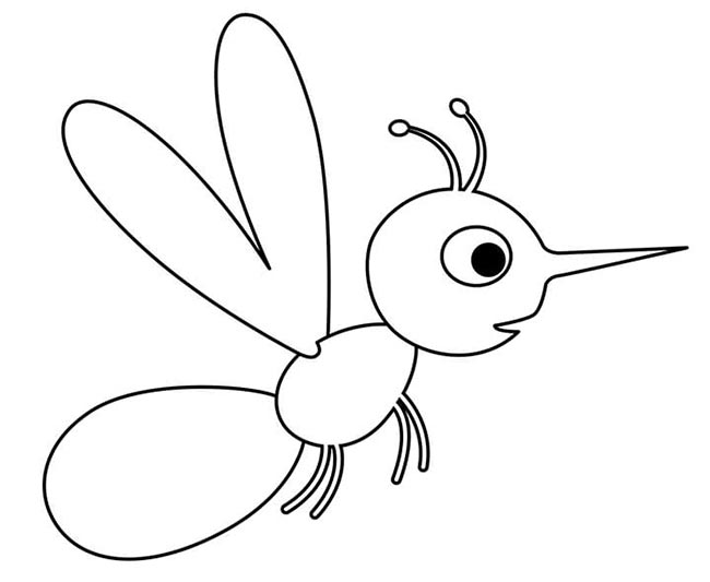 desenhos de mosquitos para colorir 1 2