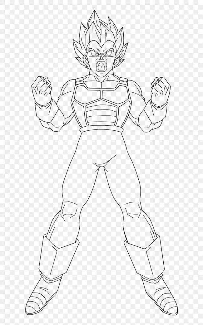 desenhos de vegeta 4