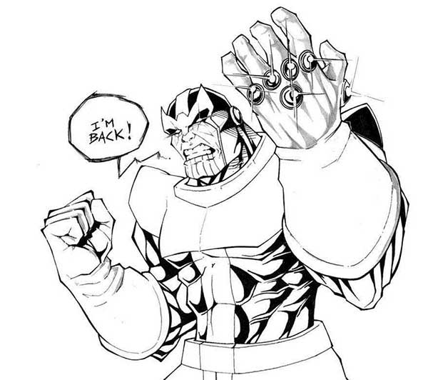 Thanos para colorir