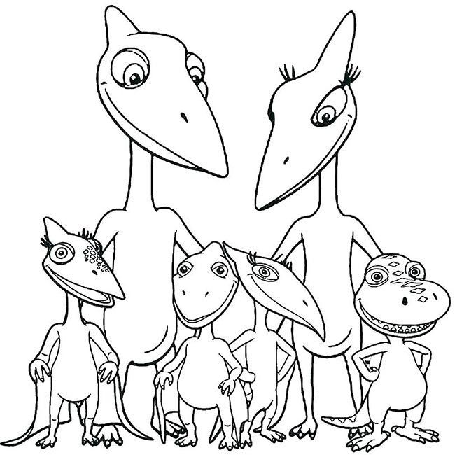 familia de dinossauros 2 dinossauro para imprimir
