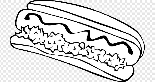 Desenhos de Cachorro Quente para imprimir