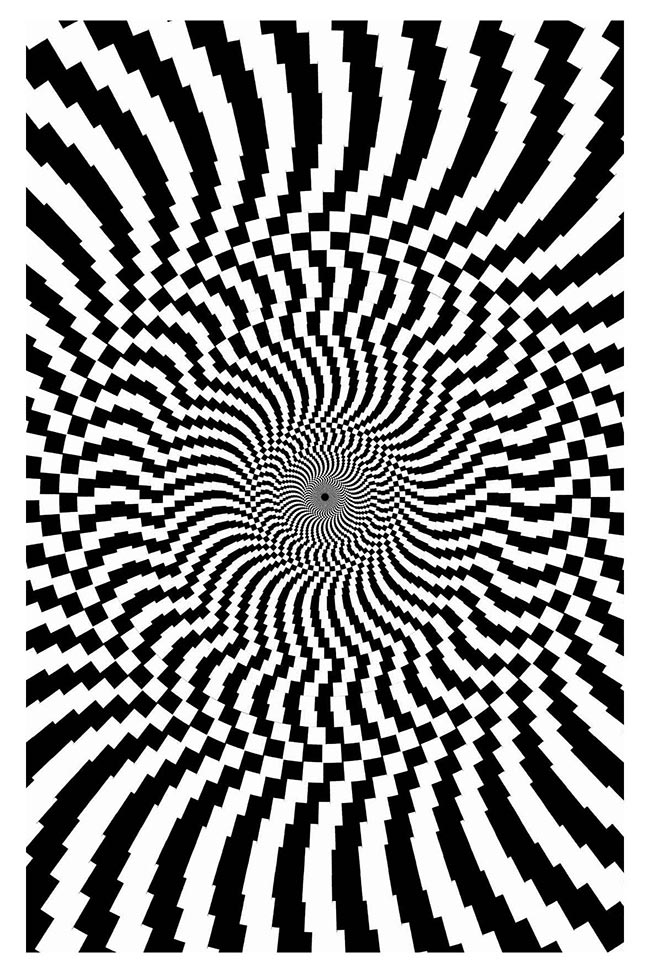 ilusao de otica Op Art para colorir