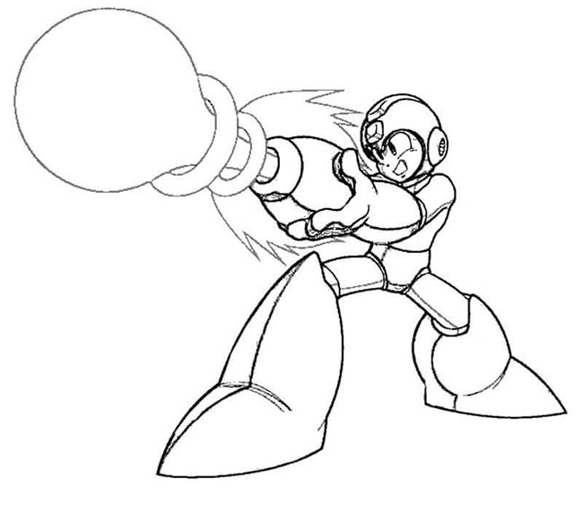 Desenhos do Mega Man para pintar