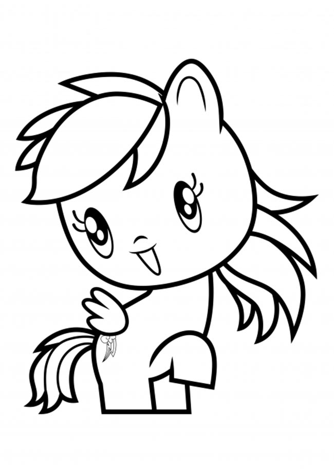 Rainbow Dash para colorir
