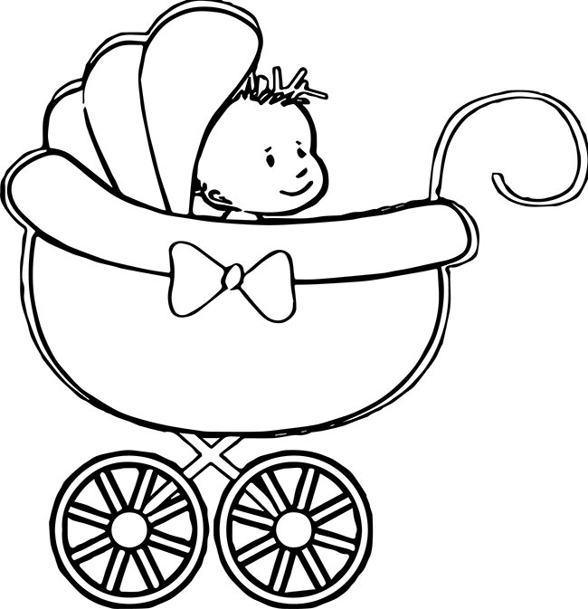 no carrinho 3 desenhos de recém nascido