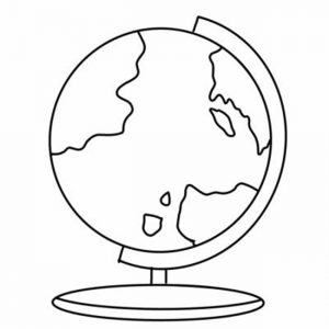 57+ Desenhos de Globo Terrestre para Imprimir e Colorir/Pintar