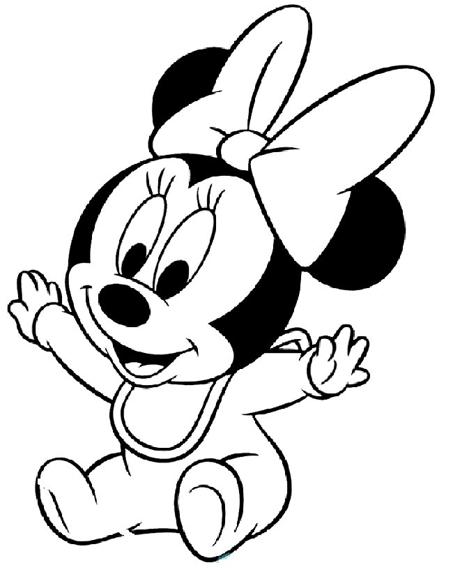 45+ Desenhos de Bebê para Imprimir e Colorir/Pintar