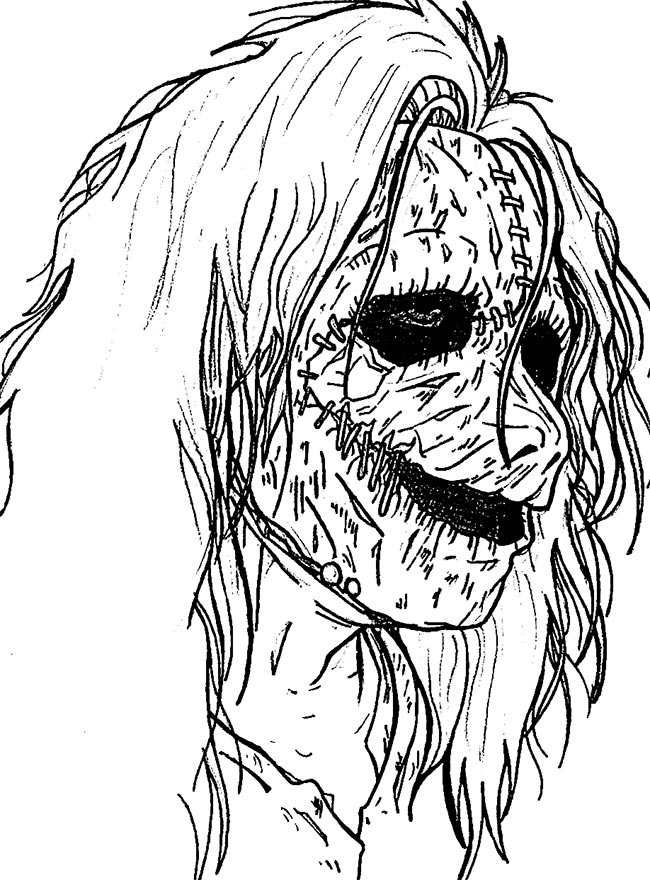 terror para colorir 4