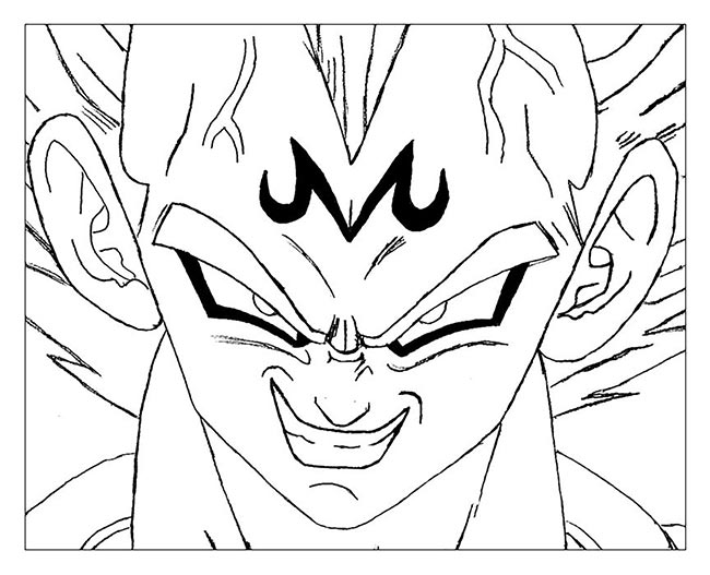 vegeta para colorir 2 1