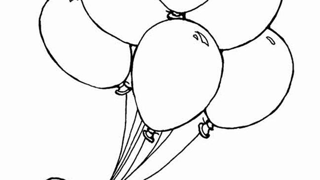 Desenhos de Bexigas para pintar