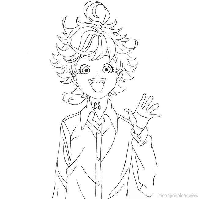 The Promised Neverland para colorir 1 2