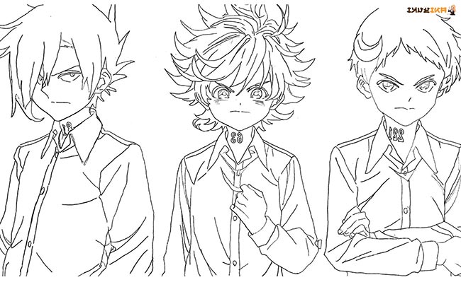 The Promised Neverland para colorir 3