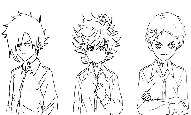 The Promised Neverland para pintar 1 2