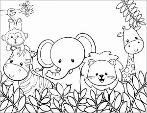 Desenhos GRÁTIS de Vários Animais Juntos para Imprimir e Colorir/Pintar