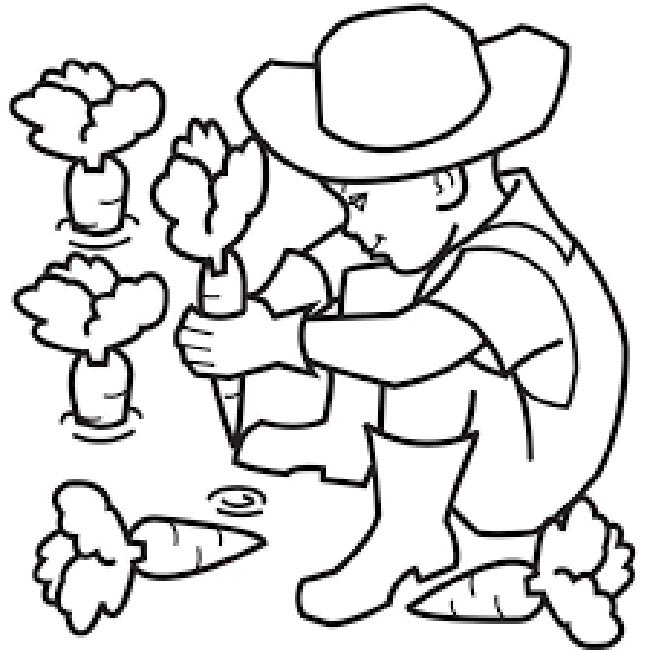 desenho de fazendeiro para pintar
