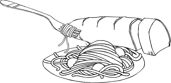 desenho macarrao para colorir desenho macarrao para colorir