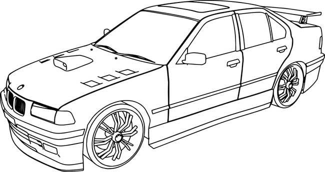desenhos de BMW para colorir 1