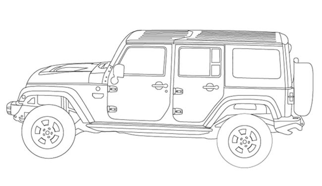desenhos de jipe para colorir 1 1