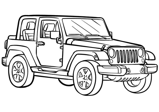 desenhos de jipe para colorir 3