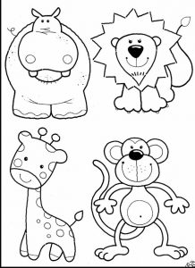 Desenhos GRÁTIS de Vários Animais Juntos para Imprimir e Colorir/Pintar