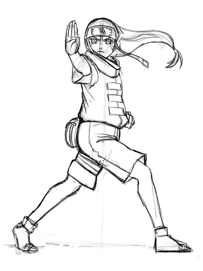 Desenhos do Neji Hyūga