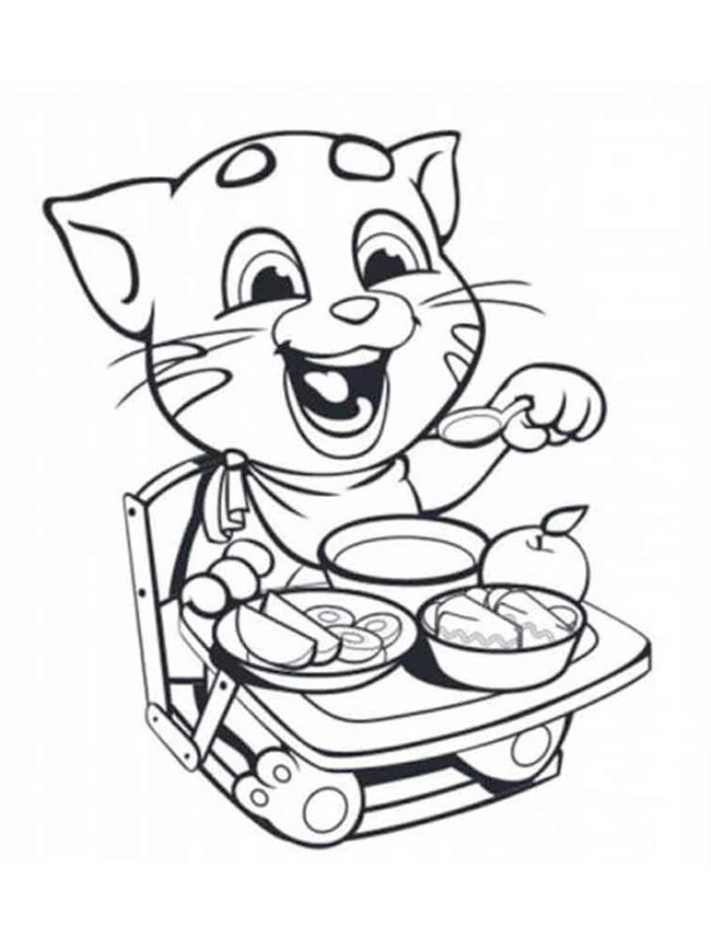 gato comendo
