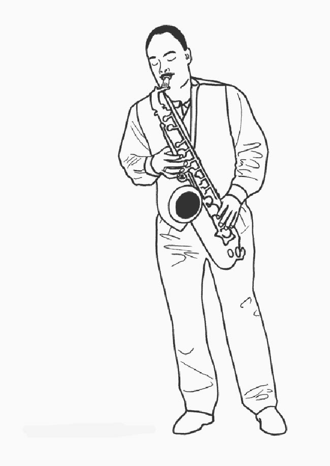 musico para imprimir e colorir