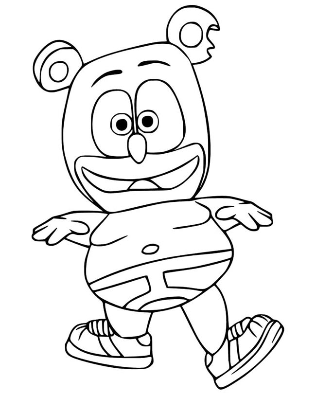 25+ Desenhos de Gummy Bear (Gummibär) para Colorir