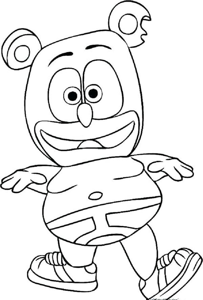 25+ Desenhos de Gummy Bear (Gummibär) para Colorir