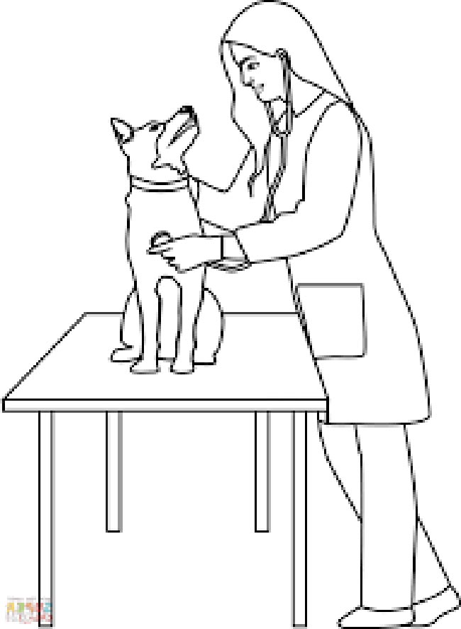 veterinaria para colorir veterinaria para colorir