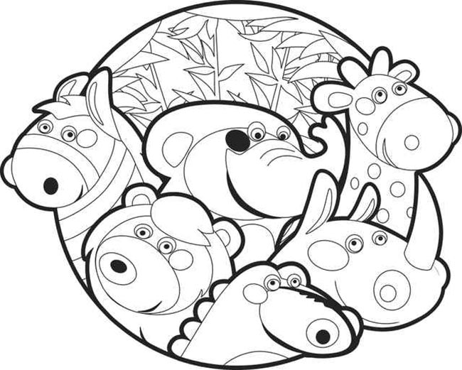 25+ Desenhos de Zoológico para Imprimir e Colorir/Pintar