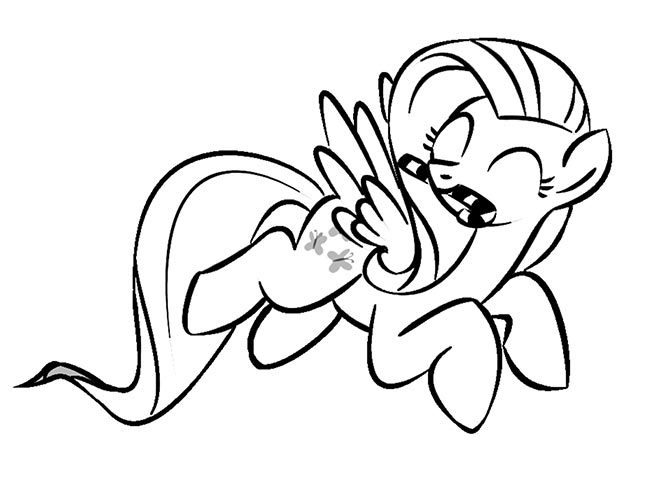 Fluttershy para pintar 1 2