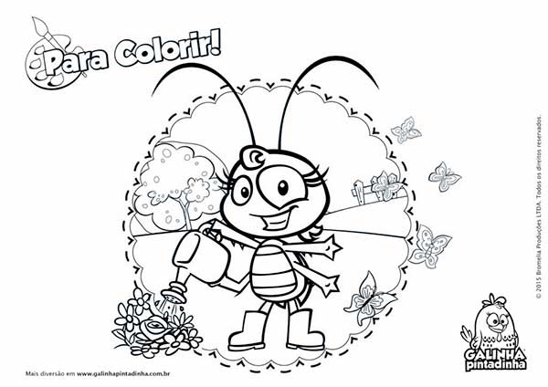 15+ Desenhos de As Naftalinas (Galinha Pintadinha) para Colorir