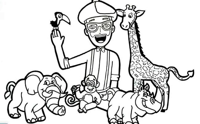 desenhos de Blippi para colorir desenhos de Blippi para colorir