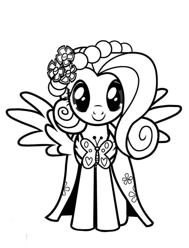 desenhos de Fluttershy para imprimir 2