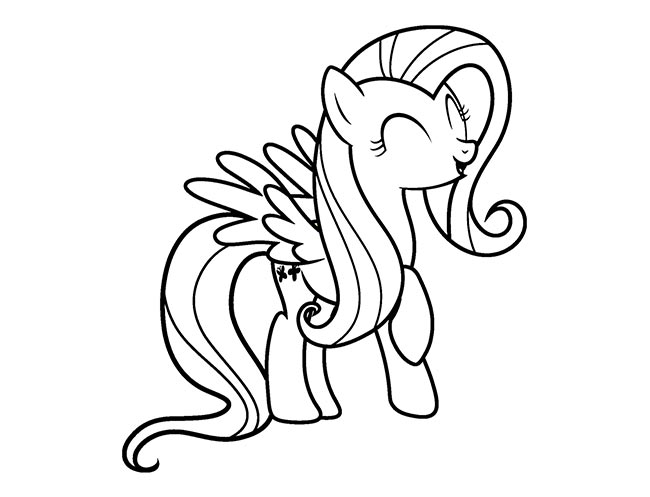 desenhos de Fluttershy para pintar 3