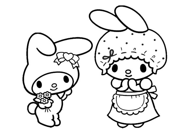 desenhos de My Melody para colorir 2
