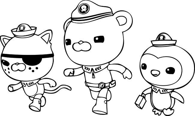 25+ Desenhos dos Octonautas para Imprimir e Colorir / Pintar