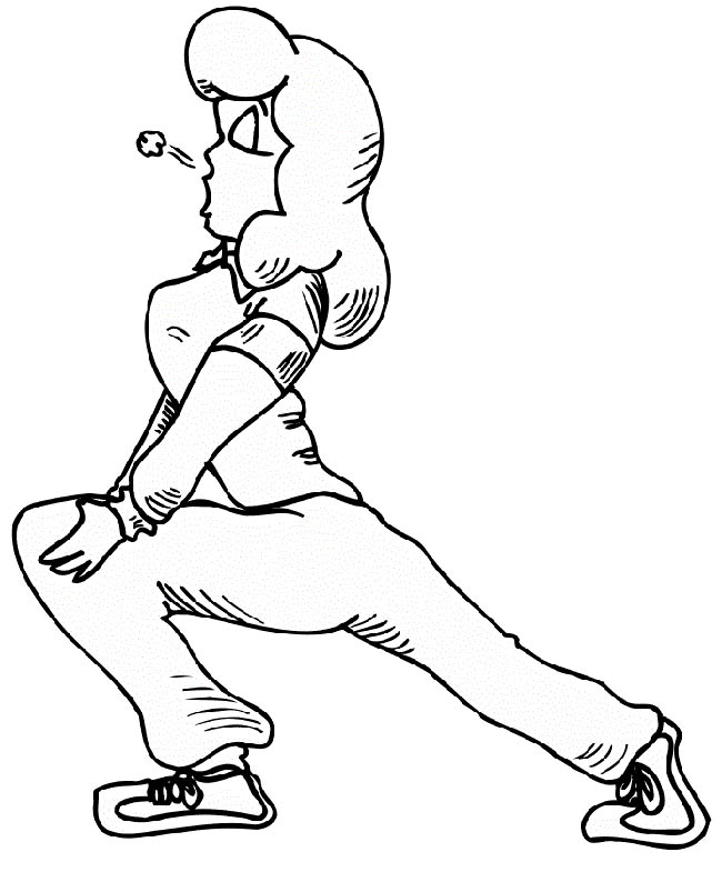 desenhos de ginastica para colorir
