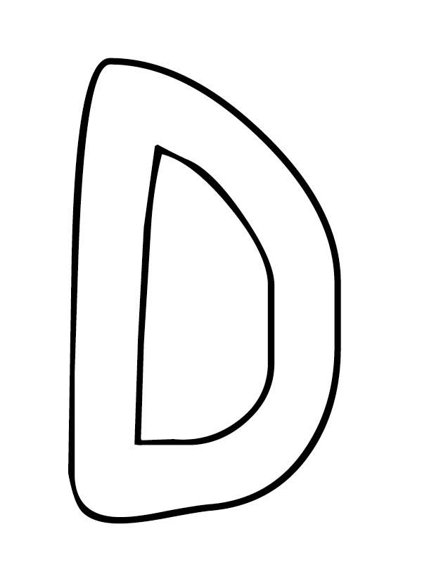 desenhos de letra D para colorir 2 desenhos de letra D para colorir 2