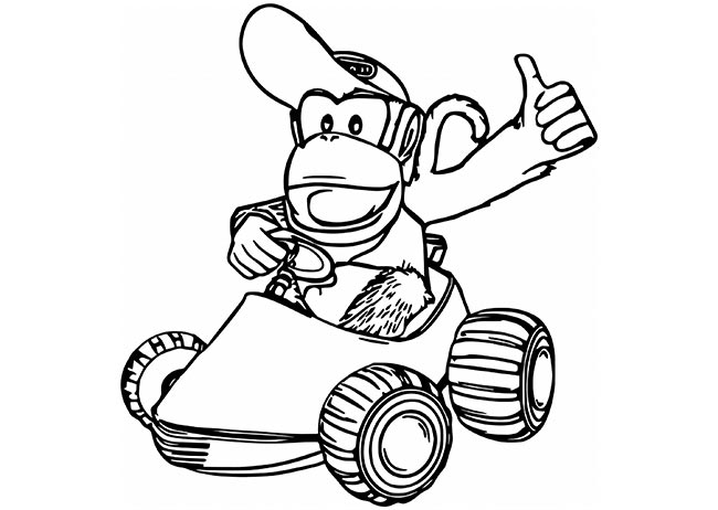 donkey kong para colorir donkey kong para colorir